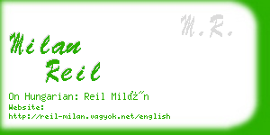 milan reil business card